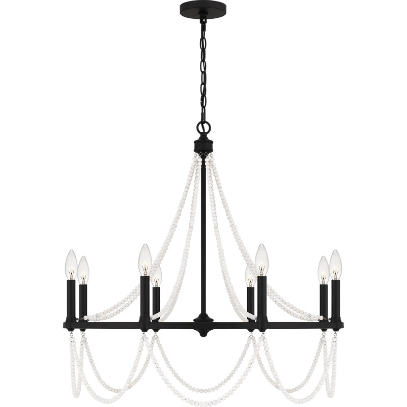 8 - Light Steel Dimmable Classic / Traditional Chandelier