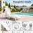 Outdoor HDPE Adjustable Reclining Chaise Lounge Chair With Wheels & Cup Holder-491231002