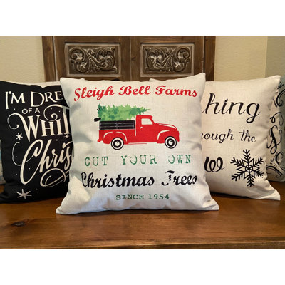 Christmas Truck Pillow