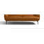 Causeuse en cuir cognac