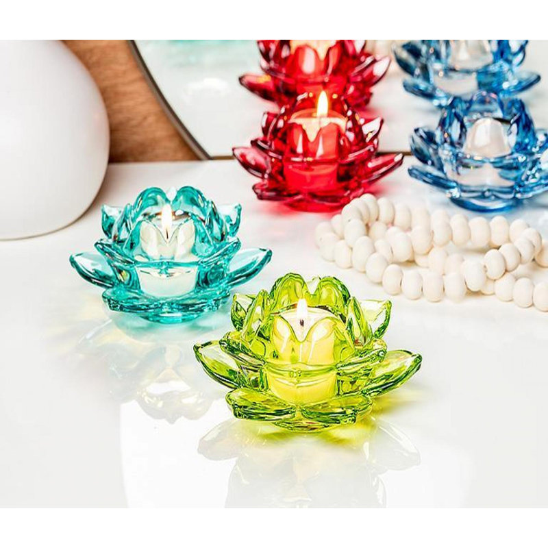2'' H Glass Tabletop Votive Holder