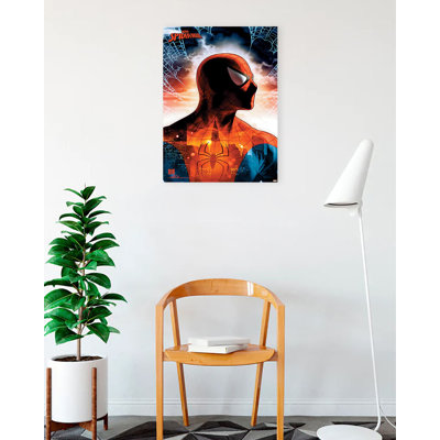  Officiellement sous licence Spiderman - Protecteur de la ville, couverture de livre Omic, affiche d'art 24 x 36 pouces - reproduction décorative - papier affiche - prêt à encadrer
