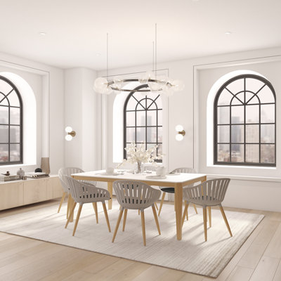 Graeff 6 - Person Solid Wood Solid Wood Top Four Leg Dining Set
