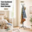 Steel Freestanding 16 - Hook Coat Rack