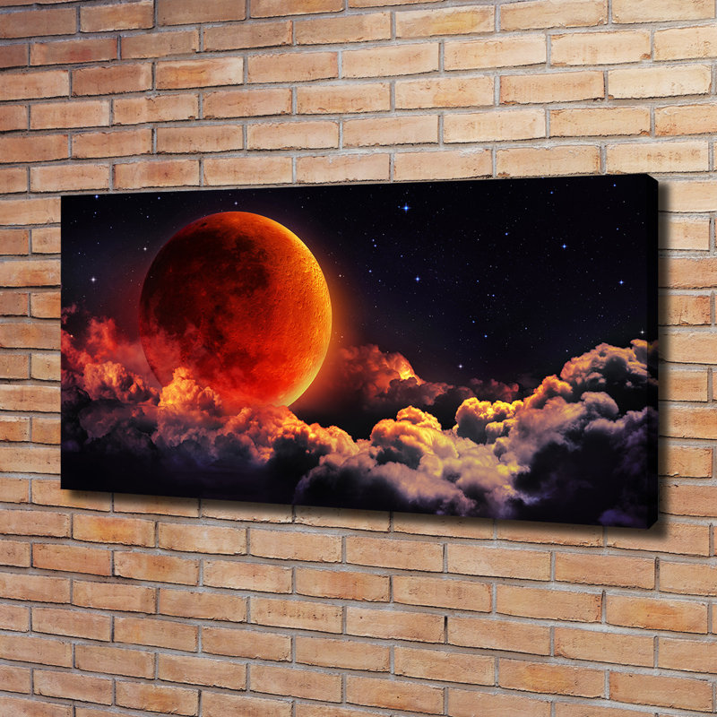 Moon Eclipse - Wrapped Canvas Print, 60cm H x 120cm W