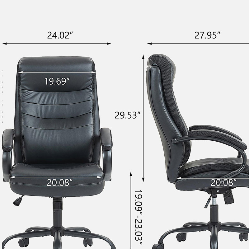 High backrest PU material office chair