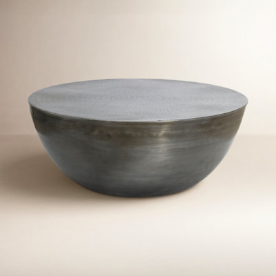Hobbs 31" Iron Drum Coffee Table