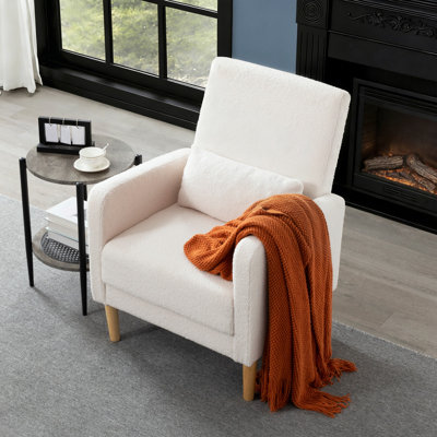 Chaise d'appoint Teddy Velvet Beige
