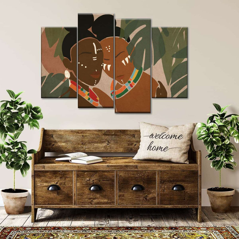 «Exotic African Beauty», reproduction sur toile, H 22 po x l 36 po x P 1 po