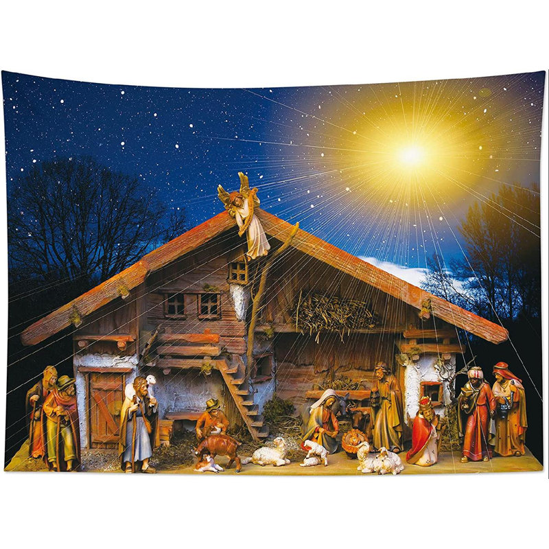 Christmas Wall Tapestry - Polyester Christmas Tapestry