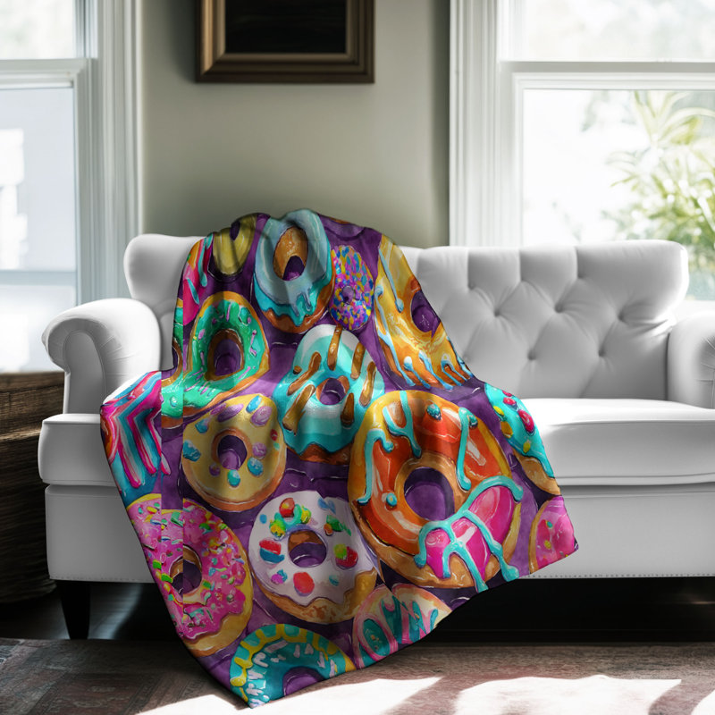 Jeté Neon Glaze Delight - 1 pièce Sherpa, L 60 po x L 80 po