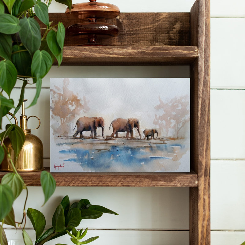 Elephant 24 by Giorgio Gosti - Wrapped Canvas Print, 45.72 cm H x 30.48 cm W