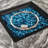 Outdoor Square Propane Fire Pit Table With Blue Glass Beads, Rain Cover And Glass Wind Guard