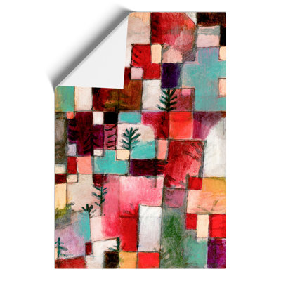 Red Green And Violet Rhythms by Paul Klee - No Frame Painting