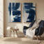 Ensemble de 2 impressions sur toile Azure Azure Waltz-1278092696-1278092687