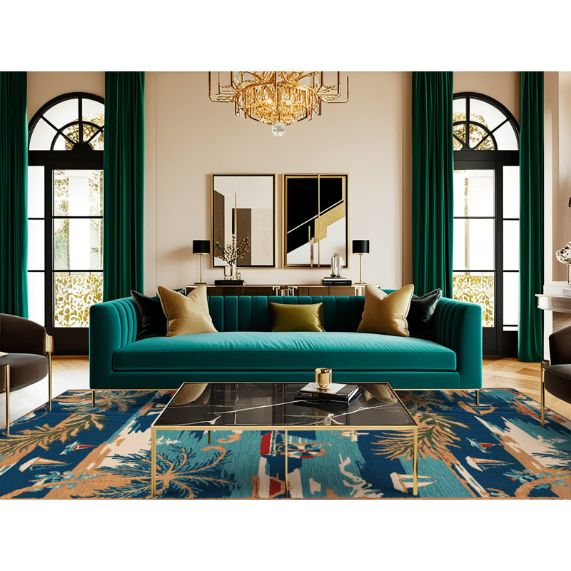  Tapis nautique lavable Florida Keys, Tapis de couloir 2 pi x 4 pi