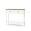 Console de style campagnard avec 2 tiroirs et tablette de rangement inférieure pour le vestibule, table d'appoint rustique avec tiroir de rangement et tablette pour le salon, le couloir