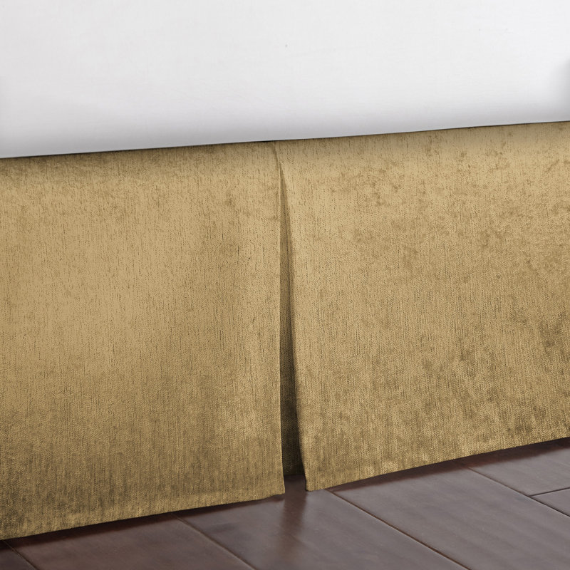 Jupe de lit Burk, 15", Lit double, Gris