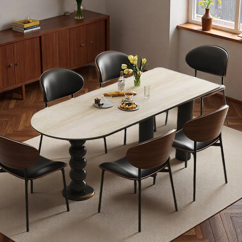 Creative small-sized dining table, 29.53"H x 70.87"L x 31.5"W