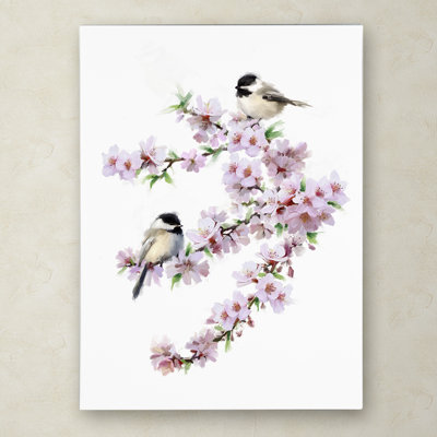 Armand 'Chickadees' Print on Canvas