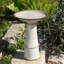 Ceramic / Porcelain Sundial Birdbath-2102831201