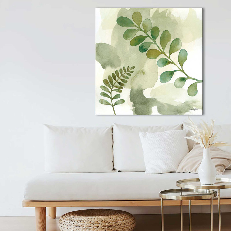 «Woodland Walk III (Square)» par Laura Horn, reproduction, H 36 po x l 36 po x P 1,5 po, Toile tendue
