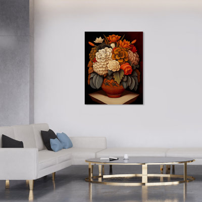 "Jaco", vase à fleurs mexicain III sur toile
