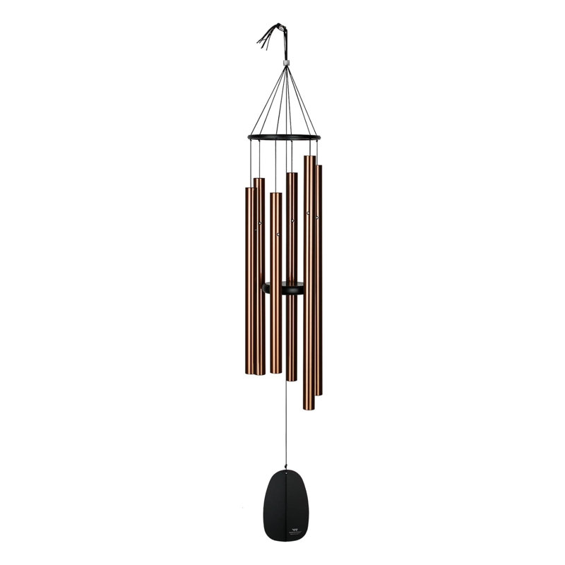 Carillon Bells of Paradise ™, H 44 po x l 7,5 po x P 7,5 po, Bronze / noir
