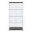 Modern Glass Display Cabinet With LED Lights, Quick-Assembly Antique Cabinet, Tempered Glass Bookshelf, Suitable For Living Room And Bedrooms, 2-Door 4-Shelf-240181344-264339773