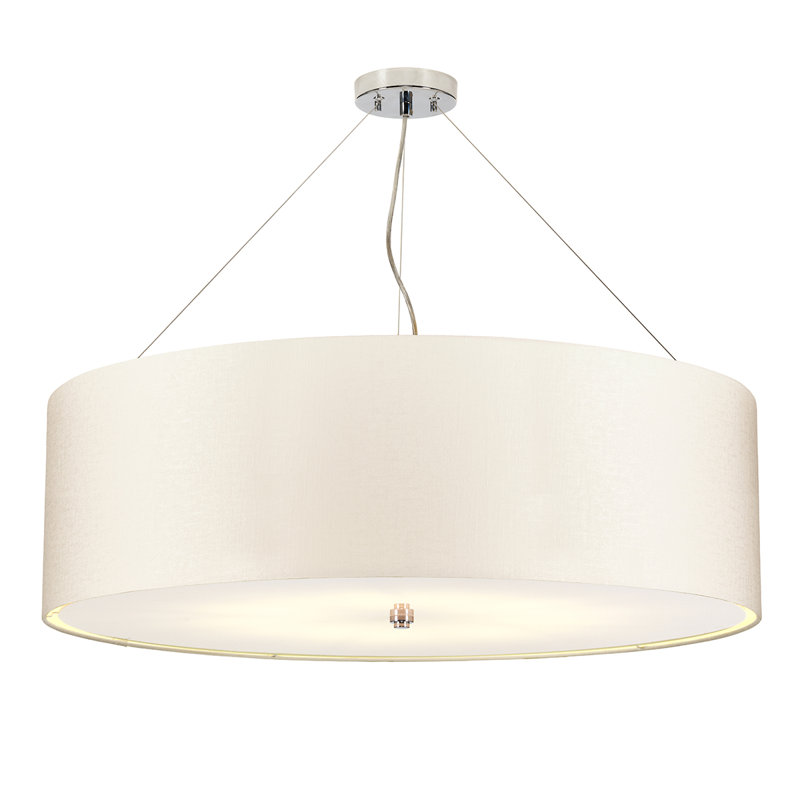 Ausilia 1 - Light Drum Pendant, 55cm H x 92cm W x 93cm D, Polished Chrome