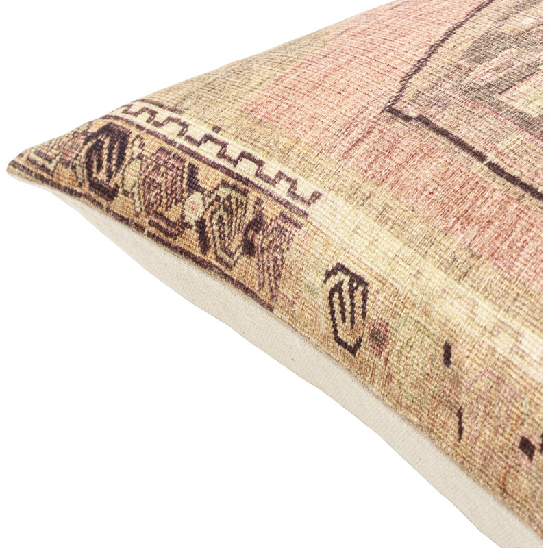 Javed Damask Throw Pillow, Polyester/Polyfill