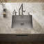 Vault 25" L x 22" W x 9-5/16" Top-Mount/Under-Mount Single-Bowl Kitchen Sink with 4 Faucet Holes-66214172