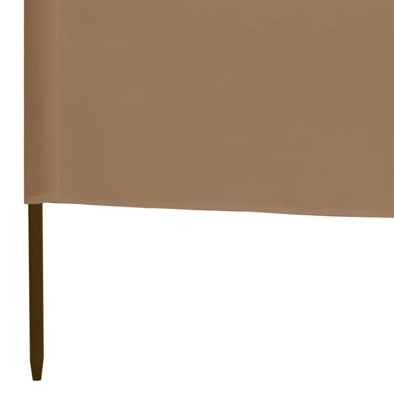 Tissu de protection de la vie privée 9 panneaux vidaXL, H 74,8 po x l 315 po, Taupe