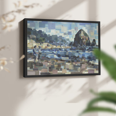 Evening in Cannon Beach - Reproduction encadrée - Restickable