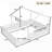 Floor Bed With Guardrails And Roof-722962102-722962100
