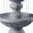 Plourde 2-Tier Classic Pedestal Outdoor Water Fountain with Adjustable Flow, Shallow Basin, and Weather-Resistant Design-710362431