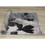 Tapis botanique d'intérieur crème, bleu, contemporain et contemporain - salon, chambre à coucher, salle à manger et cuisine-78734031