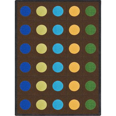 Tapis brun touffeté Lots of Dots