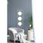 Style Wall Mirror Art - Gold White, -Modern Flair, 43.3X15.7 Inches Three Mirrors & White Finish, Modern 15.7X43.3