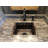 16" Gourmet Rectangular Hammered Copper Bar/Prep Sink w/ Barrel Strap Design
