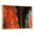 Toile avec cadre flottant or