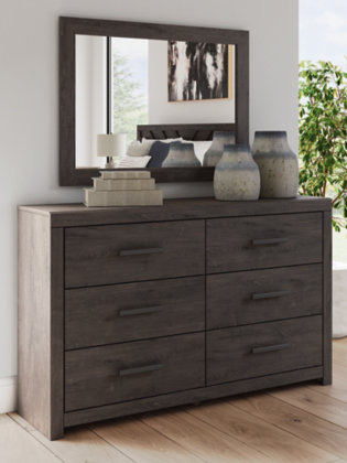 Commode et miroir Prendonea, Noir