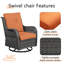Chaise berçante en osier avec coussins Schutt-930604799