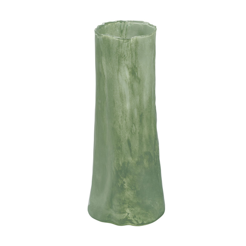 Sequoia Handmade Glass Table Vase, Small, Green