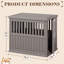 Mobilier de cage pour chien - Niche décorative pour petits et moyens chiens-14195796-13396788