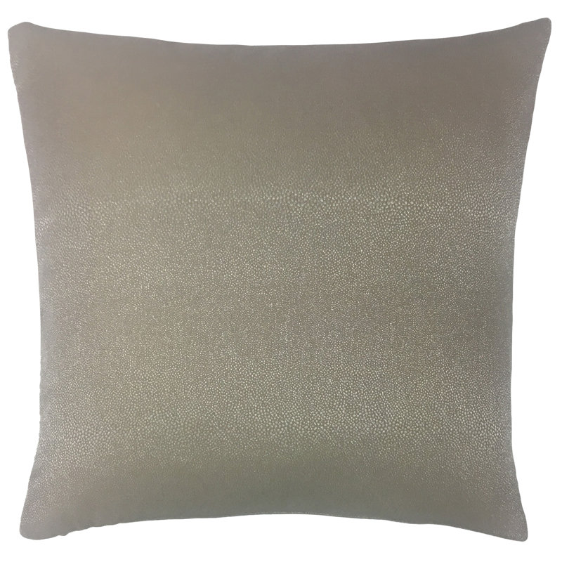  Coussin intérieur / extérieur Feather, 20 po x 20 po, Brun clair