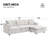 100.4*64.6" Modern Sectional Sofa,L-Shaped Couch Set With 2 Free Pillows,4-Seat Polyester Fabric Couch Set With Convertible Ottoman For Living Room, Apartment, Office-396077970