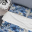 Bleu aquarelle excentrique motif floral - ensemble de housse de couette floral-1817350068