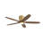 54 in. 5-Solid Wood Blades Indoor Standard Ceiling Fan Flush Mount with Remote Integrated LED-1164804675-1164804703