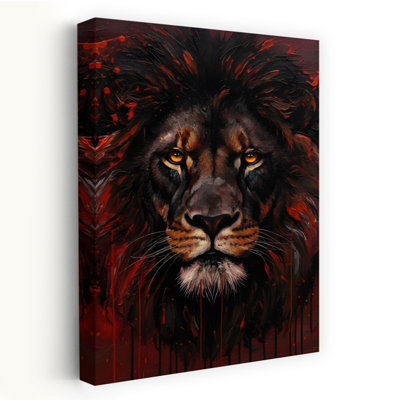 Reproduction d'art mural Wildfire Lion